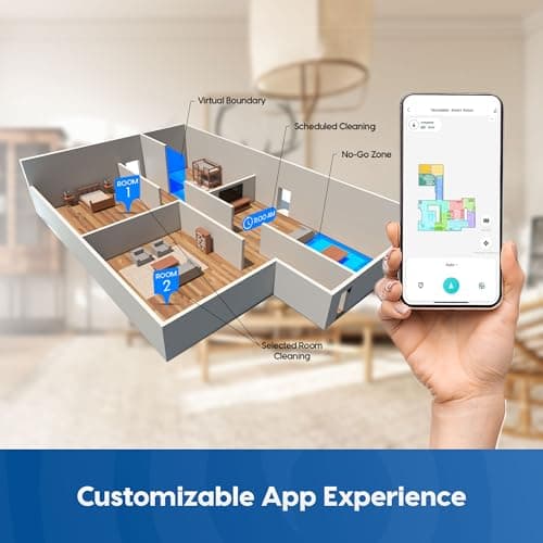 Vacmaster V10i 3-in-1 Robot Vacuum and Mop Combo with Self-Empty Station for 45 Days, LiDAR Navigation,3000Pa Strong Suction, Multi-Floor Mapping for Homes with Pets, Carpet & Hard Floors