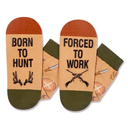 Zmart Men Women Funny Socks - Outdoorsman Gifts for Racing Golfing Hunting Lovers