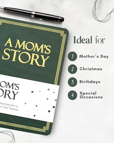 Mom's Life Story Journal (Hardcover): A Meaningful Keepsake for Mom to Share Her Journey and Memories, Book Includes 250+ Prompt Questions, Sentimental Gifts for Mother's Day, Birthday & Christmas