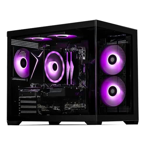 STORMCRAFT Sirius AI Gaming Desktop - Intel i5 14400F up to 4.7GHz, RTX 5060 GDDR7, 32GB DDR5 RGB 6000MHz, 1TB NVMe Gen4 SSD, Intel B760 Motherboard, 650W Gold PSU, Win 11 Home VR Ready