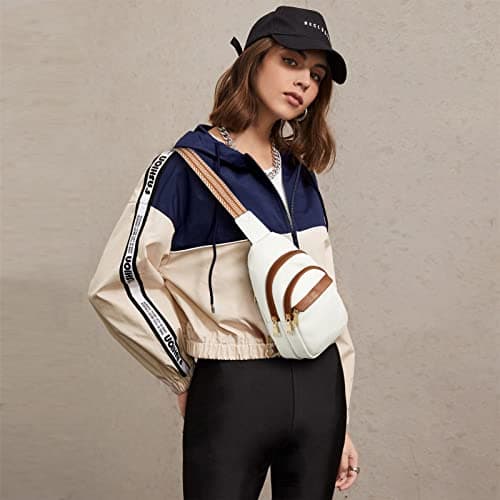 BOSTANTEN Small Sling Bag for Women Leather Crossbody Bags Fanny Pack Chest Bag for Travel