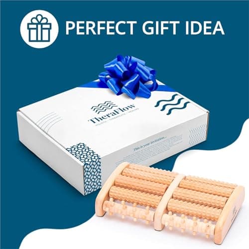 Theraflow Foot Roller for Plantar Fasciitis Relief | Feet Massage Gift for Women and Men | Foot Massager for Neuropathy, Reflexology and Deep Tissue Muscle Massage | Relaxing Gifts for Mom and Dad