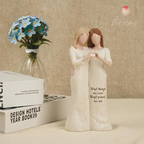 Best Friend Figurines - Friendship Bestie Gifts for Women - Christmas Birthday Gifts for Sisters from Sister