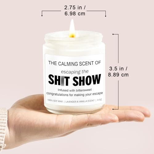 Sarcastic Candles, Going Away, Goodbye, Farewell Gifts for Coworkers - Retirement, Coworker Leaving Gifts for Women, Men - Leaving Job, Moving Away Presents for Friends, Boss, Work Bestie