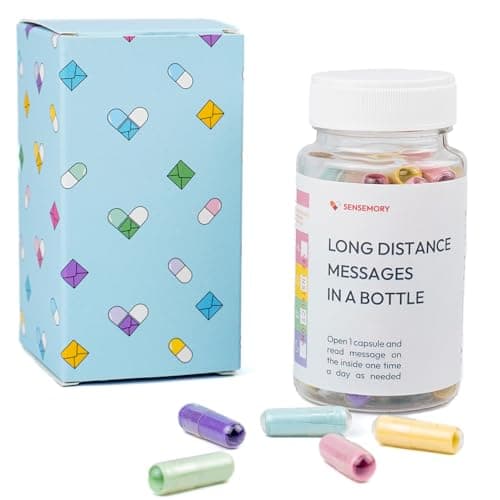 Pre-Written Love Capsules Messages in a Bottle, Love Letters Long Distance Relationships Gifts (50+),Christmas, New Year Gifts for Husband, Wife, Boyfriend, Engaged Gifts for Couples (Long Distance)