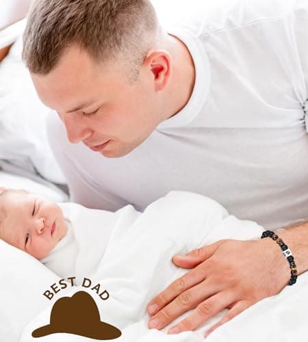 TONY & SANDY First Time Dad Gifts, Daddy to be Bracelet, New Dad Gifts for Men on Father's Birthday Christmas