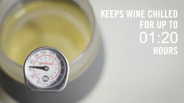 Host Wine Freeze Cup Set of 2 - Plastic Double Wall Insulated Wine Cooling Freezable Drink Glasses with Freezing Gel, Wine Glass Gift for Red and White Wine, 8.5 oz Marble