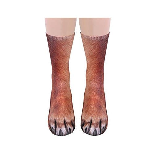 NDLBS Funny Christmas Gifts Novelty 3D Animal Paw Socks Stocking Stuffers for Adult Women Men Teens Gag White Elephant Gifts