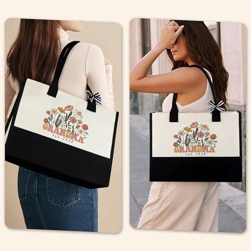 JoycuFF New Grandma Gifts First Time, Promoted to Grandma Est 2026 Grandmas Gift for New Nana Gigi Mimi 1st Time Grandmother Gift