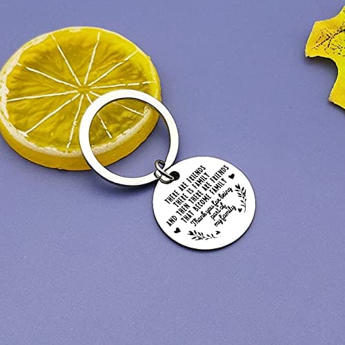 Friendship Gifts Best Friend Keychain Thank You Gift for Best Friend BFF Bestie Soul Sister Friend Appreciation Gifts, Birthday Christmas Gifts for Best Friend, Thank You for Being Part of My Family