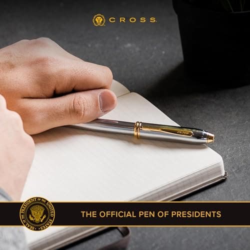 317 Rollerball - Stunning Luxury Black Lacquer Pen with 24K Gold Finish, Schmidt Black Ink Refill, Best Gift Set for Men & Women, Executive Office, Christmas, Nice Classic Pens-Black