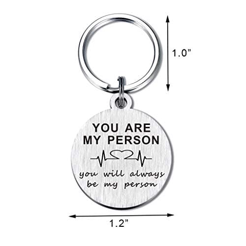 You are My Person Gifts Bff Women Teens Girls Best Friends Keychain Birthday Valentines Key Chains Rings
