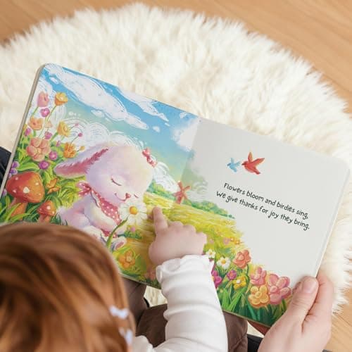 Baptism Gifts for Girl, Catholic Christening, Baby Dedication & Baptismal Gift Set for Baby Girls & Kids, with 9" Musical Praying Bunny Plush Toy & Everybunnies' Blessing Book in Keepsake Box