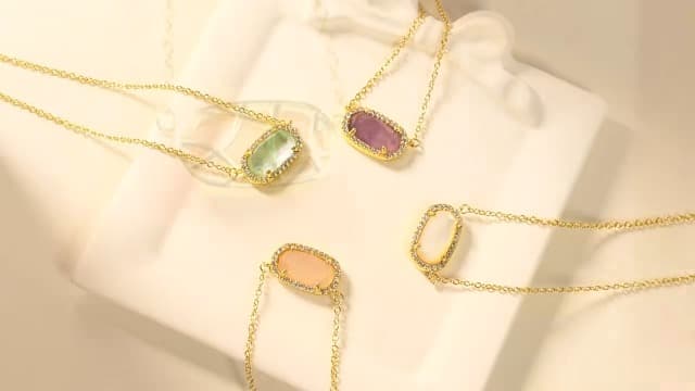 Freinit Gold Necklace for Women, 14K Dainty Pendant Choker, Adjustable Chain, Minimalist Gift for Birthday Valentine's Day Graduation Niece GF