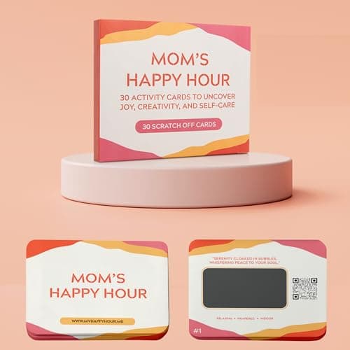 Self Care Gift for Women - 30 Scratch Off Cards with Fun Activities for Mothers - Mom Birthday Gifts from Daughter, Son, Kids - New Mom Gifts - Self Care Present for Coworker, Friend, Sister, Aunt