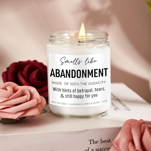 Funny Scented Candle, Coworker Leaving Gifts for Women, Men - Going Away, Goodbye, Farewell Gifts for Coworkers, Friends, Boss, Work Bestie - Retirement, Moving Away Present Ideas - 9 oz