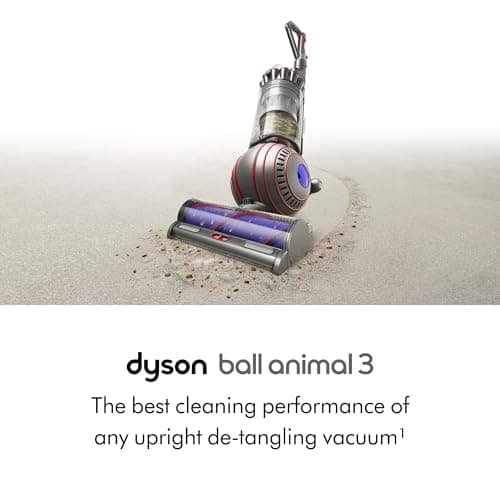 Dyson Ball Animal 3 Upright Vacuum, Corded, 290AW, De-tangling Motorbar Cleaner Head for All Floors, 3 Suction Modes