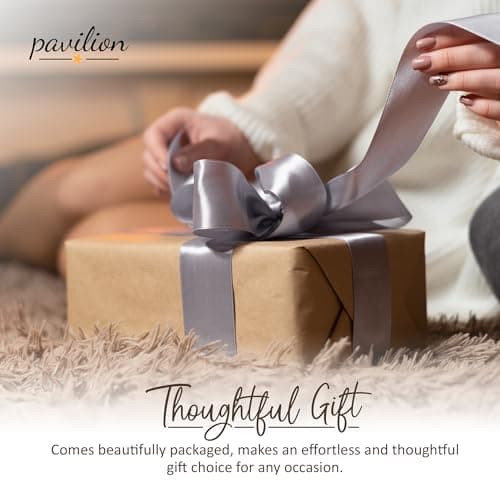 Pavilion 'Simple Spirits Butterfly' 41102 - Wooden Hinged Keepsake Box with Patterned Design and Printed Message for Friends and Loved Ones, Storage for Cosmetic, Trinkets, and Jewelry