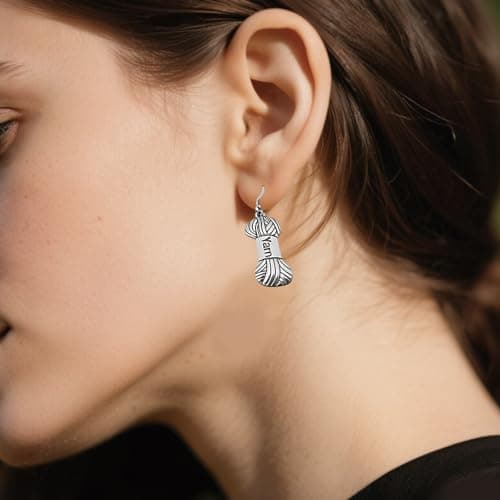 5 Pcs Crochet Gifts For Women,Crochet Reusable Grocery Bag, 50pcs Stickers for Friends, Mom, Knitting Lovers