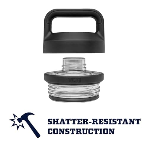 YETI Rambler 18 oz Bottle, Leakproof, Vacuum Insulated, Stainless Steel with Chug Cap, Cape Taupe