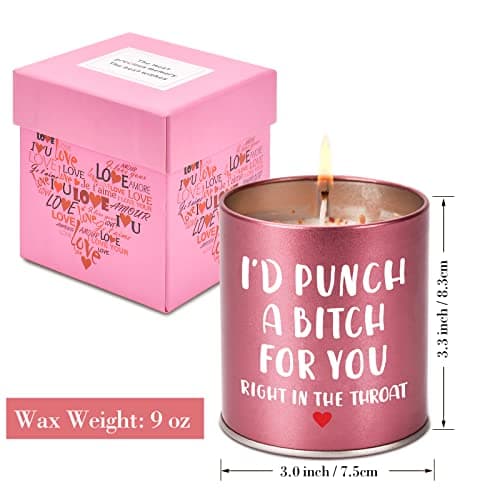 Birthday Gifts for Women,Valentines Galentines Day Gifts for Her Girlfriend,Mothers Day Gifts,Sister Gifts for Sisters,Friendship Gifts,Christmas Stocking Stuffers,Scented Candle Funny Gifts ldeas