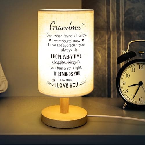 Grandma Birthday Gifts, Mothers Day Grandmother Long Distance Gifts from Granddaughter, Grandmother Desk Bedside Lamp Home Decor from Grandkids