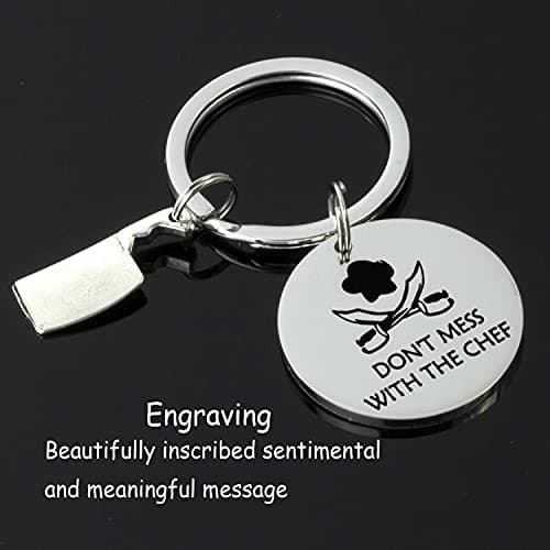 HUTIMY Chef Gifts Keychain for Cooks Men Women Best Chefs Jewelry Ideas Culinary Gift Baking Themed Presents for a Baker the Cooker Cook Keychain