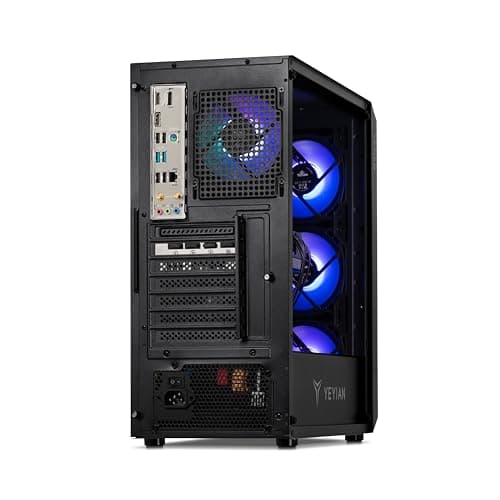 YEYIAN Tanto Gaming PC - Intel i5 13400F 2.50 GHz, RTX 4060 8GB Desktop Computer, 1TB NVMe SSD, 16GB DDR5 RAM, 650W PSU, Intel B760, Win 11 Home Prebuilt Tower PC, WiFi Ready