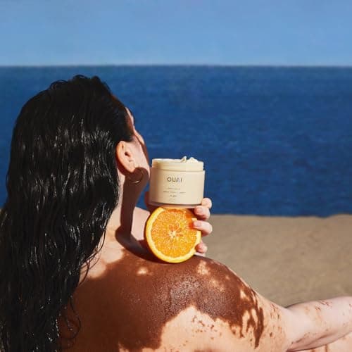 OUAI Body Cream, St. Barts - Hydrating Whipped Body Cream with Cupuaçu Butter, Coconut Oil and Squalane - Softens Skin and Delivers Healthy-Looking Glow - Sulfate-Free Skin Care (7.5 Oz)