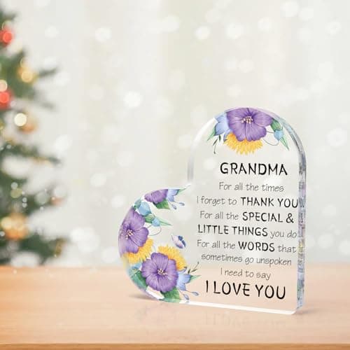 Gifts for Grandma, Grandma Gift Ideas Acrylic Desk Decor, Grandma Birthday Gifts,Cool Presents for Grandma, Thanksgiving Gifts Grandma Christmas Gifts Mothers Day