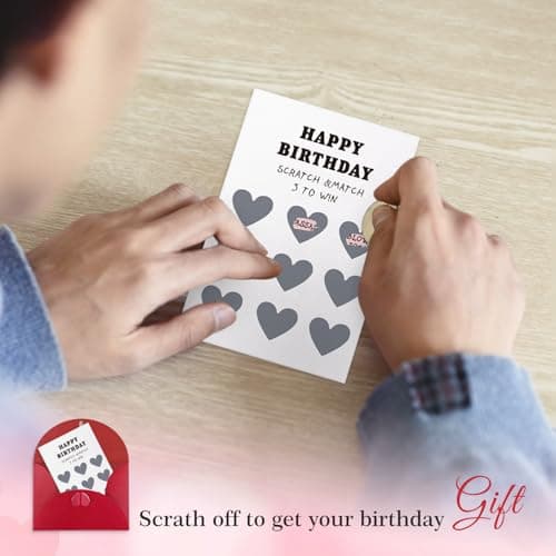WhatSign Funny Birthday Card for Boyfriend - Husband Scratch off Birthday Card with Envelope- Hilarious and Interactive Gift for Men Women Her Him Husband Boyfriend