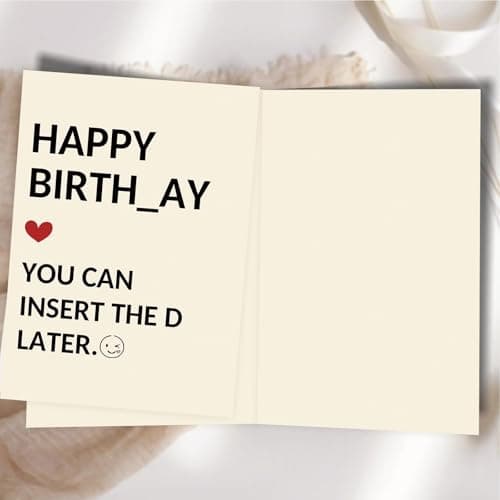 Funny Birthday Gifts for Men Him, Humorous Bady Card for Husband Boyfriend, Adult Men Gifts for Birthday