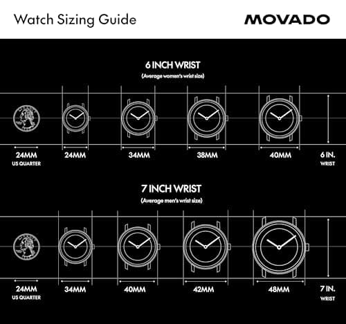 Movado Face Collection - Swiss Quartz Watch with 2H Movement, Leather Strap - Water Resistant 3ATM - Luxury Fashion Timepiece - Gift for Him and Her - 39mm