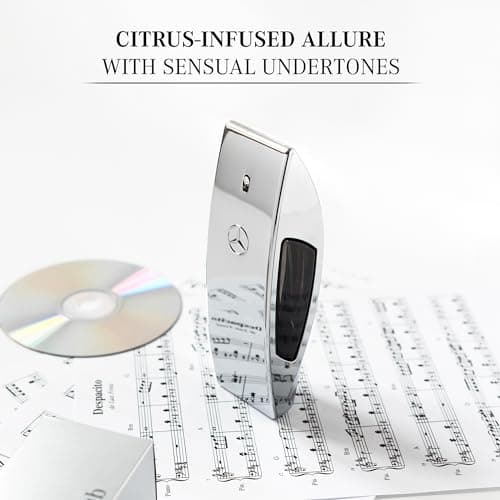 Mercedes-Benz Club Cologne for Men - 3.4 Fl Oz - Eau De Toilette Perfume Spray for Man - Woody & Musky Scent - Luxury Long Lasting Fragrance with Notes Of Grapefruit, Cardamom & Earthy Dry wood