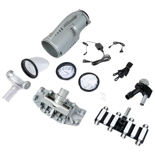 POOL BLASTER Pro 2000 Commercial Pool Vacuum - Cordless Rechargeable Hose-Free, up to 2 Hour Runtime, Sealed Battery and Two Vacuum Heads for Vinyl, Fiberglass, Concrete and Gunite In-Ground Pools