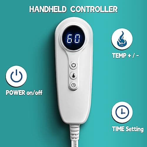 Neck Shoulder Heating Pad Gift for Back Pain Relief, Electric Weighted Heat Pads for Cramps, Leg and Foot, Gifts for Christmas, Mothers Day, Fathers Day, Birthday, Women, Men, Mom, Dad