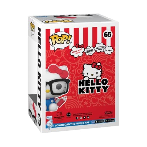 Funko POP! Sanrio: Hello Kitty - Hello Kitty Nerd - Collectable Vinyl Figure - Gift Idea - Official Merchandise - for Kids & Adults - Anime Fans - Model Figure for Collectors and Display