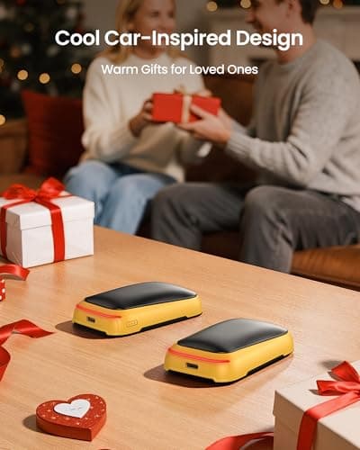 Gaiatop Electric Hand Warmers Rechargeable, Magnetic Pocket Hand Warmer 2-Pack, 3s Fast Heating, Fits in Gloves, for Winter Sports, Hunting Accessories, Stocking Stuffers Gifts for Men Women