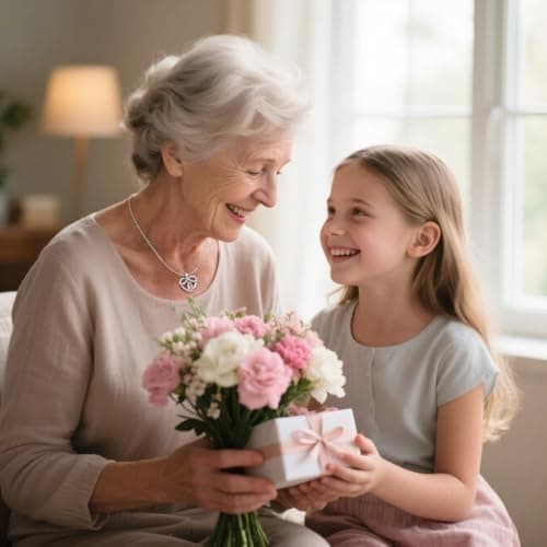 Infinity Heart Necklace Christmas Jewelry Gifts for Grandma Granddaughter Birthday Jewelry Gifts