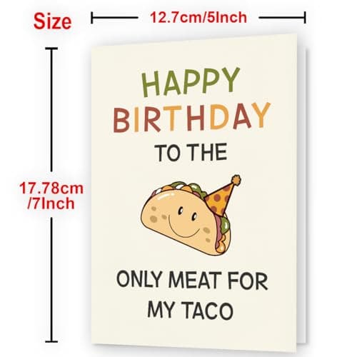 Husband Birthday Card | Birthday Decorations for Men | Funny Birthday Card & Gift for Husband, Men, Boyfriend, and Him | Happy