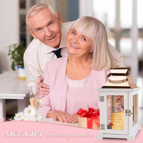 50th Wedding Anniversary Lantern 50th Anniversary Wedding Gifts for Couple Parents Grandparents Husband Wife