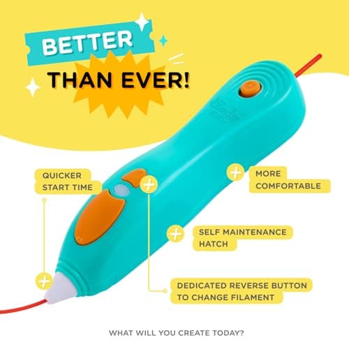 3Doodler Start+ Essentials (2024) 3D Pen Set for Kids, Easy to Use, Learn from Home Art Activity Set, Educational STEM Toy for Boys & Girls Ages 6+