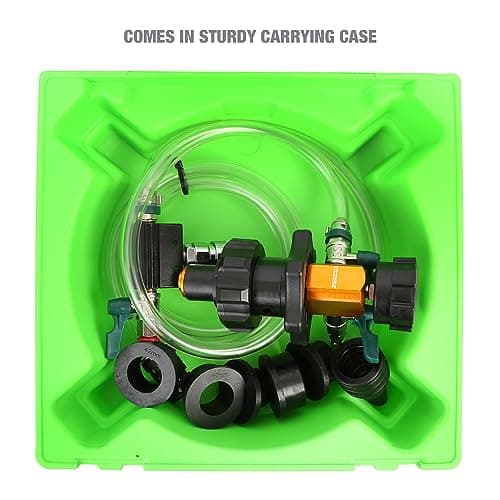 OEMTOOLS 24444 Cooling System Refiller AirEvac Kit, Quickly Refill Cooling Systems, Eliminate Trapped Air, Prevent Engine Damage, Universal Adapter, Leak Test, Includes 5 Bushings & Storage Case