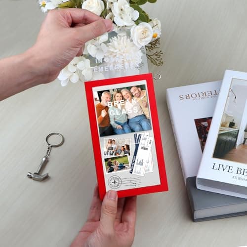 Funny Gift Emergency Box - Create Self Defined Idea Jar w/Hammer, Break in Case of Emergency Box - Desk Decor - Personalized Gag Gift for Friends Coworkers