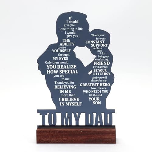 Christmas Gift for Dad Father, Dad Gifts for Fathers Day from Son, Birthday Gifts for Dad from Son, Fathers Day Sign Gifts for Dad from Son, Valentines Day Gift for Dad