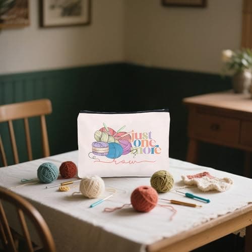 5 Pcs Crochet Gifts For Women,Crochet Reusable Grocery Bag, 50pcs Stickers for Friends, Mom, Knitting Lovers