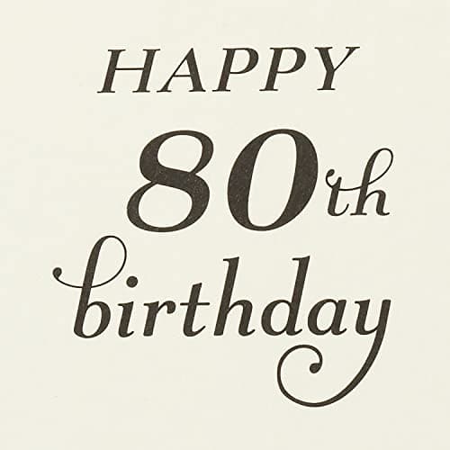 Hallmark 80th Birthday Card (Honor You Today)