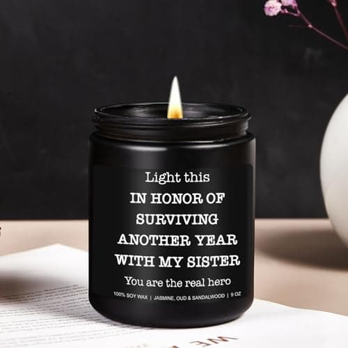 Funny Scented Candle - Brother in Law Gifts, Christmas, Stocking Stuffers, Birthday, Cool Gifts for Brother in Law, Best BIL - 9 oz Jar Candle, Soy Wax