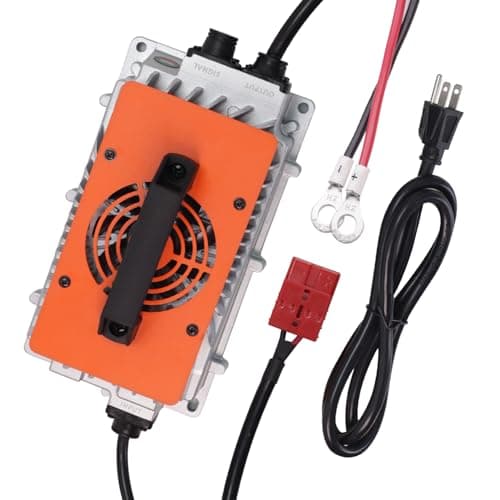 CHINS 48V Lithium Golf Cart Battery, 48 Volt 100Ah LiFePO4 Battery, Built-in Bluetooth 200A BMS, Includes 48V 18A Charger, Monitor, Perfect for Golf Carts