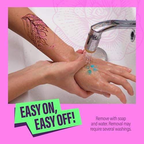 Pretty Me Temporary Tattoos Markers - Henna Body Tattoo Kit for Girls & Adults - Skin Pens for Teen Girl Gifts Trendy Stuff - 12 + Year Old - Cool Birthday Gift Ideas Teens 12 13 14 15 16 17 18 Tween